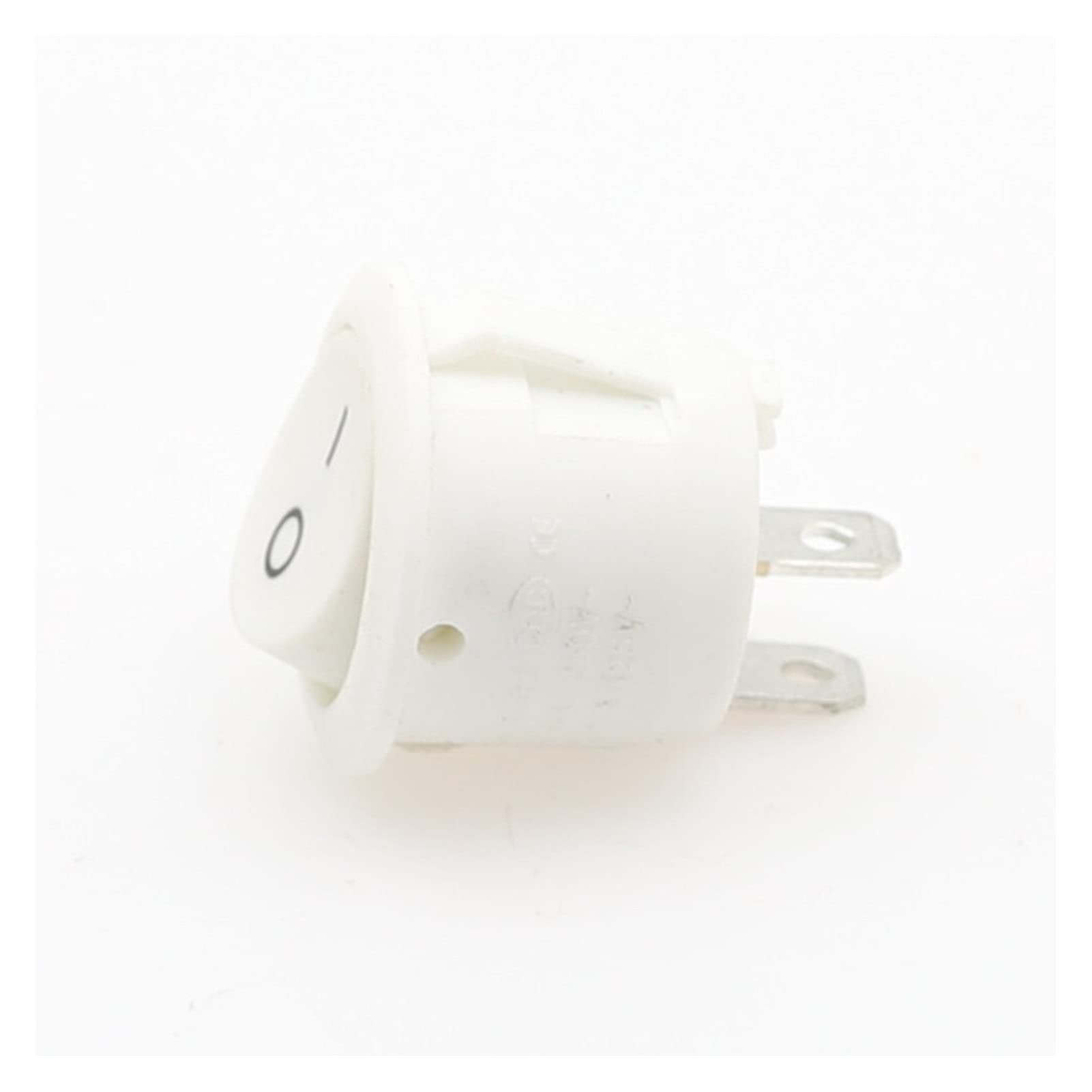 Interrupteur à bascule pour réparer un appareil électrique bouton rond blanc