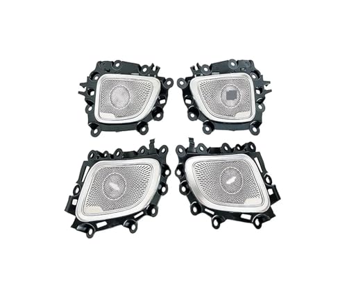 XCZPRKMXY Colorful 4D Rotating Treble Luminous Baritone Cover Four-Door Baritone Metal Cover Compatible with Mercedes-Benz C-Class W206 2022(Four-Door Tenor)