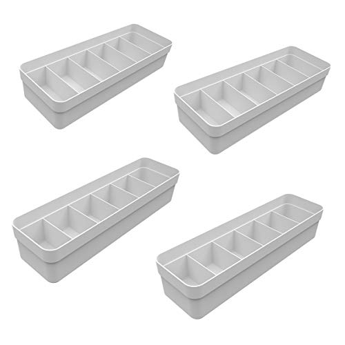 Kit 4 Colmeias Organizadoras Organizador de Gaveta Logic Branco