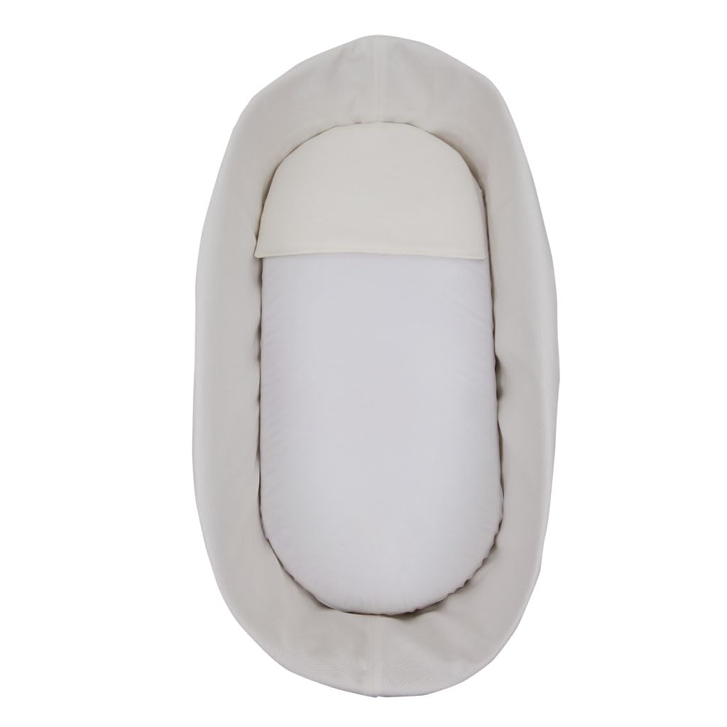 Funda Moises Mimbre Bebé | Vestidura Capazo Bambu | Paredes y suelo acolchados con 3D Transpirable | 100% Algodón OEKO-TEX | PIQUE CRUDO