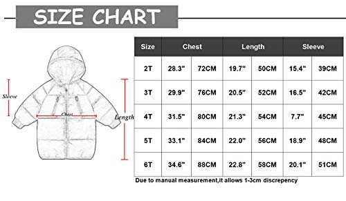 Lanbaosi Toddler Baby Girls Boys Bubble Jacket Winter Hooded Puffer Outerwear Black thumb #6