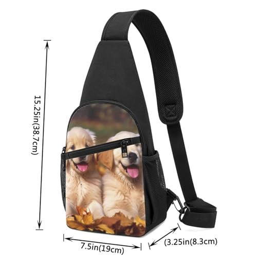 Mochila Sling Golden Retriever perros y cachorros miniatura 2