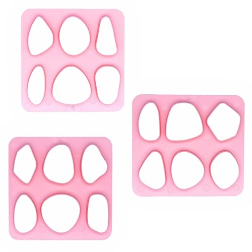 CoolDIY Dangle Polymer Clay Cutters, Organic Polymer Clay Cutters for Earrings Making, Varied Shapes in One Clay Cutters, Studs Clay Cutters for Polymer Clay Jewelry (C)