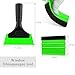 Gasedin 2 PCS Window Tint Tool Kit, Felt Edge Squeegee Windshield Water Scraper with Non-Slip Handle, Felt Squeegee Window Tint Vinyl Wrapping Tool for Vehicle Home, Car Accessories (Green)