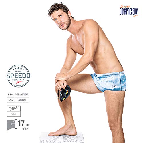 Speedo Tie Dye Sunga, Masculino, Azul (Sky), G