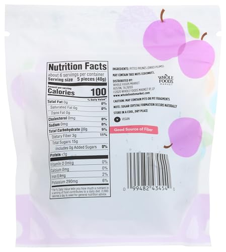 365 by Whole Foods Market, Pitted Prunes, 8 Ounce - image 2