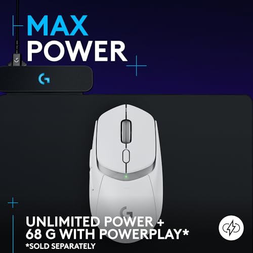 Logitech G309 Lightspeed Wireless Gaming Mouse, Lightweight, LIGHTFORCE Switches, Hero 25K Sensor, 300+ hr Battery, 6 Programmable Buttons, PC & Mac - White image 7