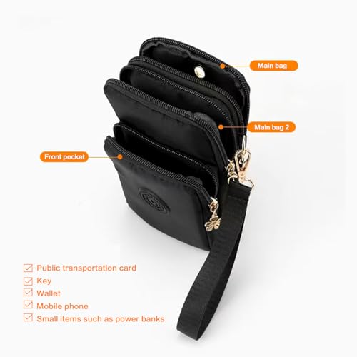 Crossbody Bag for Women - Small Phone Purses with Crossbody Strap Wallet - Lightweight Nylon Arm Bag4