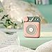 Muzen Mini Bluetooth Speaker, Button Small Cute Portable Metal Retro Wireless Speaker with Loud Volume Great Sound and Portable Lanyard & Gift Bag for Office Classic Vintage Decor