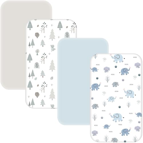 4 Pack Bassinet Sheets - 33