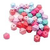 [Hochwertige Materialien] Diese Holzperlen sind aus hochwertigem Naturholz gefertigt, das leicht und robust ist, die Oberfläche ist sehr glatt, nicht anfällig für Erosion, so dass Sie für eine lange Zeit verwenden können;