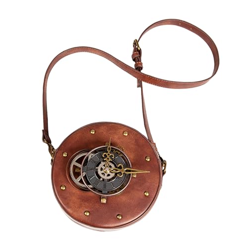 Sac à bandoulière rétro steampunk robuste en PU pour éviter les rayures