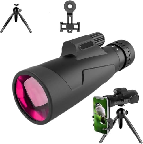 Image of 1Set, High Magnification 10-30x50 Monocular Telescope | Long Distance Zoom, Waterproof | Includes Tripod & Mobile Stand | Ideal for Birdwatching, Hunting, and Camping.