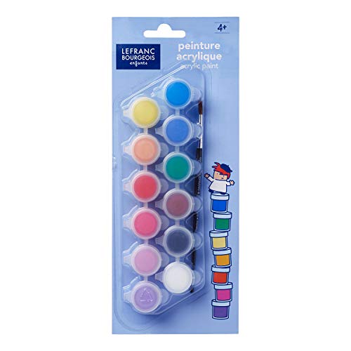 Lefranc &Amp; Bourgeois - Pack De 12 Pastillas De Pintura Acrílica De 5 Ml , Color/Modelo Surtido