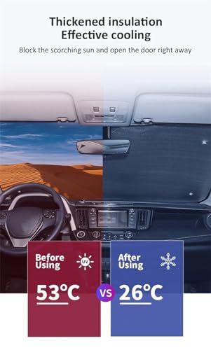 Calor trasero excesivo: solución con parasol de coche para Toyota RAV4 7
