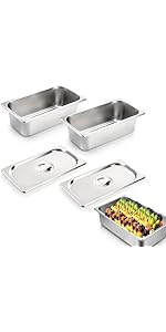 Cinnani Lot De 5 Bols à élanger En Acier Inoxydable Avec Couvercles, Saladier, Bols De Service