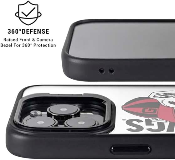Skinit Kickstand Phone Case Compatible with iPhone 14 Pro Max - Officially Licensed University of Georgia Dawgs Design
