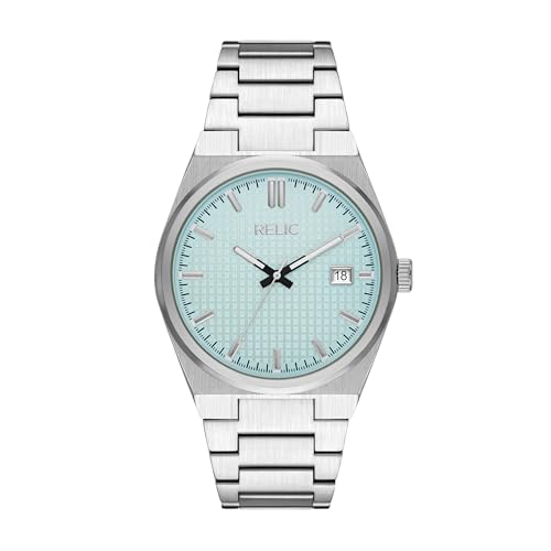 Amazon.com: RELIC Men's Oliver Three-Hand Date Silver Alloy Watch