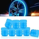 16 Stück Fahrrad Ventilkappen Led,Reflektierende Leuchtende Ventilkappen Auto Leuchtend,Universelle Fluoreszierende Autoreifen,Ventilkappe Reifenventilkappen für Autos Ventildeckel (16 Blau)
