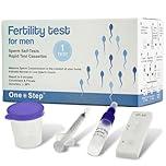 One Step Male Fertility Test Kit – At-Home Sperm Count Test for Men Trying to Conceive, Indicates Whether Sperm Concentration is Normal or Low, Results in Minutes – 1 Test