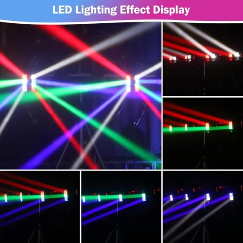 Image of Disco Lights DJ Lights Stage Lights Mini Spider Moving Heads Dance Light LED RGBW DMX512 Sound Activated High Energy Light for Party Club Bars Home