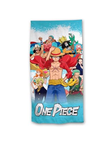 Toei Animation One Piece Toalla de Playa, Microfibra, 70 x 140 cm, Multicolor AYM-054OP-BTM