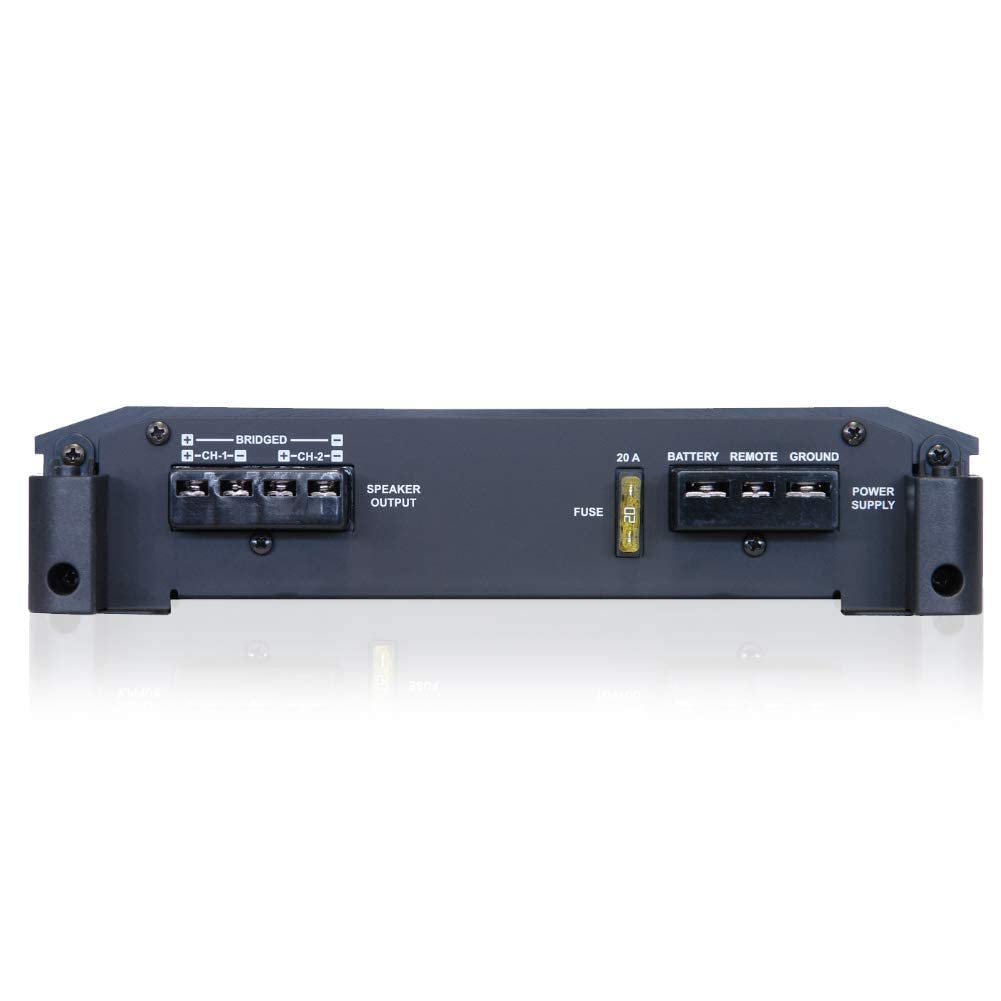 1 amplificatore 2 canali compatibile con ALPINE BBX-T600 BBXT600 classe ab 2 x 70 watt rms a 2 ohm 300 watt max con bass eq, stabile a 2 ohm auto, 1 pezzo