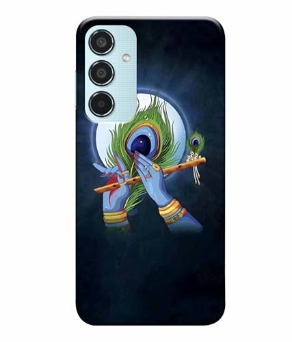 Image of Printed Hard Back Case Cover & Compatible for Samsung Galaxy M35 5G | Samsung M35 5G | Krishna Vector Art (Multicolor) - D1200