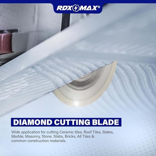 RDXMAX ® 115mm Diamond Cutting Discs for Angle Grinder-Super Thin Fast,Clean Cut on Porcelain,Granite,Marble,Concrete,Tiles,Stones,Bricks & Ceramics-4.5" Wheel -Size (115 x 2.2 mm Dry Cutting) 3 RDXMAX ® 115mm Diamond Cutting Discs for Angle Grinder-Super Thin Fast,Clean Cut on Porcelain,Granite,Marble,Concrete,Tiles,Stones,Bricks & Ceramics-4.5" Wheel -Size (115 x 2.2 mm Dry Cutting) - Image 3