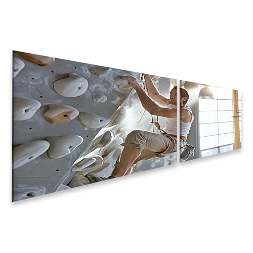Toile grimpeur dramatique islandburner tableau sport montagne salon
