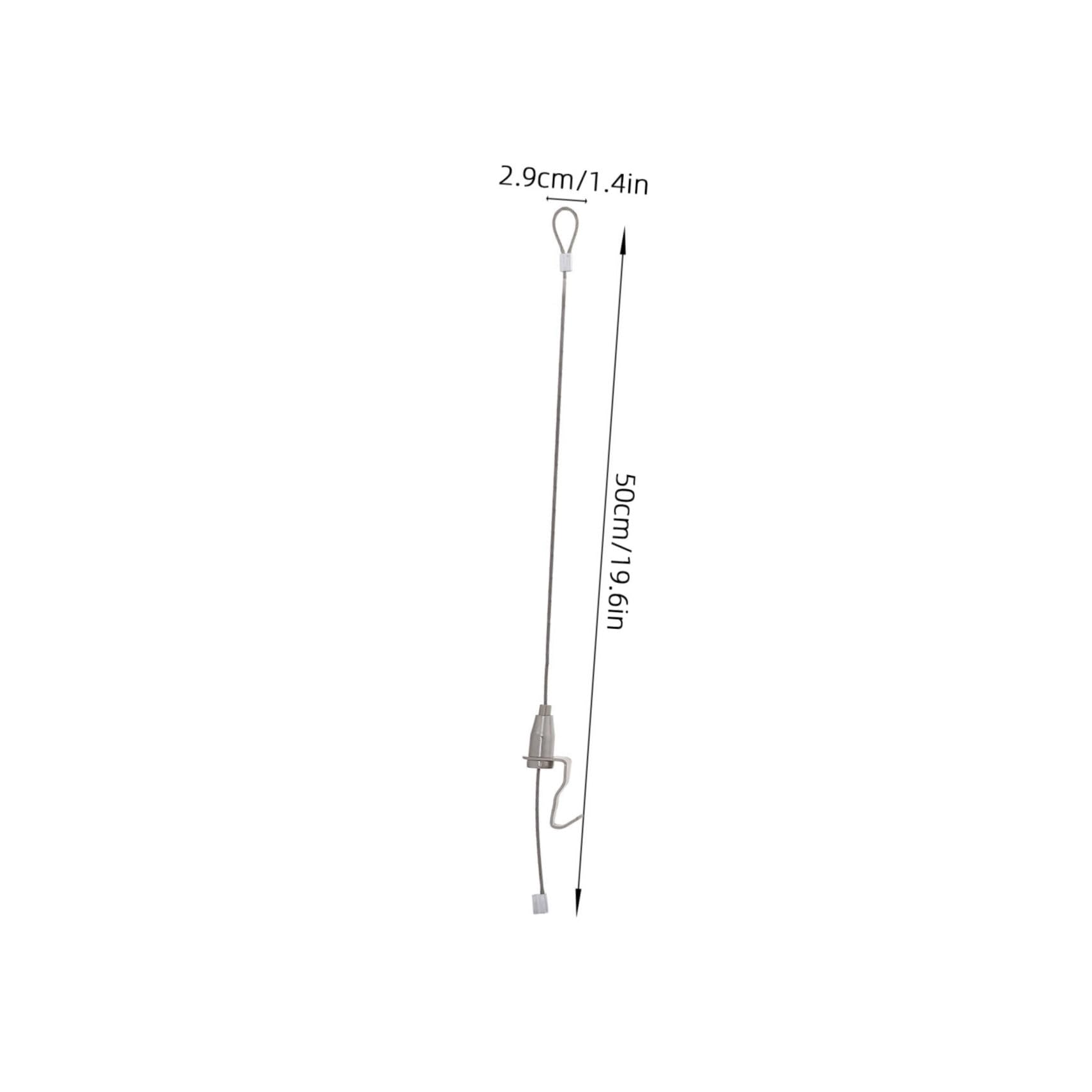 10 set Kit Ganci e Filo Appendicornici Regolabile in Acciaio Inossidabile Sospensione Binario per e Opere d Arte Facile Installazione per Casa e Ufficio