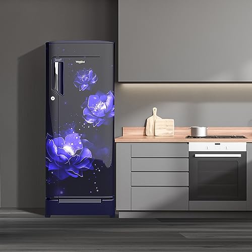 Image of Whirlpool 192 L 4 Star Inverter Direct-Cool Single Door Refrigerator with Intellisense Inverter Technology (215 IMPC ROY 4S INV Sapphire Abyss-Z,Sapphire Mulia,Base Stand with Drawer,) Blue