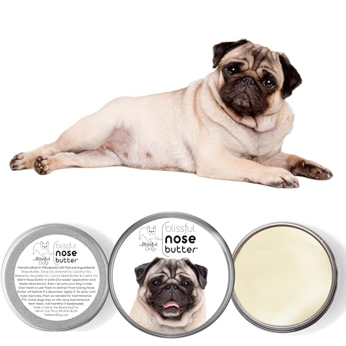 Image of The Blissful Dog Fawn Pug Nose Butter, Versatile Dog Nose Balm to Reduce Dryness, Handcrafted Moisturizer, Easy-to-Apply, Unscented, 1 oz.