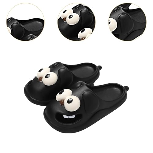Big Eyed Dog Shaped Slippers Funny Kiss Slippers for Swimming Pool Summer Beach Bathroom Non-Slip PVC4