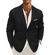 Blissshow Men's Sport Coat Casual Blazer One Button Lightweight Business Suit Jacket