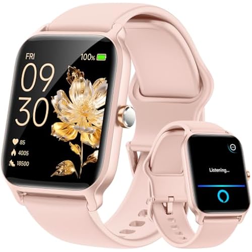 Fitpolo Smart Watch for Women Android & iPhone, Alexa Built-in [1.8" HD Screen] IP68 Waterproof Fitness Watch with Bluetooth Call (Answer/Make), Heart Rate/Sleep/SpO2 Monitor, 105 Sports Trackers
