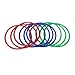 Hamwesh Hopscotch Ring Game, Enhancing Attention Hand Foot Coordination Premium Plastic Kids Outdoor Games, Exercise Hoop with 10 Connectors Multi Colored Rings for Kids Outdoor Indoor