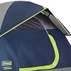 Coleman Sundome Camping Tent with Rainfly, 2/3/4/6 Person Tent Sets Up in 10 Mins, Weatherproof Shelter for Camping, Festivals, Backyard, Sleepovers, More