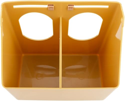 Miniatura 6 de Comedero de plástico para palomas, 2 unidades, caja colgante para alimentación de aves de corral, palomas, loros, periquitos, jaulas (dos agujeros)
