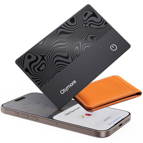 Wallet Tracker Card, for Airtag Wallet Bluetooth Tracker Smart Finder for Apple Air tag Find My[Apple MFi Certified] (iOS Only)IP68 Waterproof, GPS Tracker, Item Locator for Bags,Luggage,Passport, ID