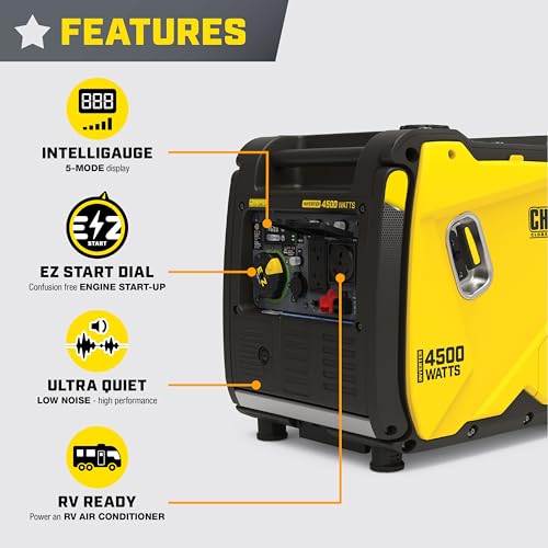 Champion Power Equipment 201318 4500-Watt Rv Ready Portable Inverter Generator With Quiet Technology And Co Shield thumb #4