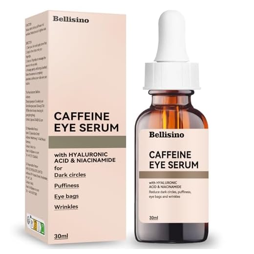 Sérum Contorno Ojos con Acido Hialuronico y Cafeína, Contorno de Ojos Antiarrugas Mujer para Hombres y Mujeres, 30 ml (30 ml, Con perfume)