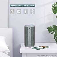 Ortizan Bluetooth Lautsprecher mit Licht, Musikbox Tragbarer Bluetooth Box mit IPX7 wasserdicht, Dualen Bass-Treibern, 30h Akku, Freisprechfunktion für Phone, Draußen – Ansicht 3