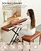 UISCOM 88 Key Digital Piano Keyboard for Beginners - Full Size Semi Weighted Wooden Electric Piano Set with Stand, Triple Pedal, Headphone,Carry Bag - Supports USB-MIDI Connecting (Wood Grain Brown)