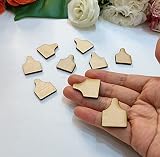 60pcs of Cow Tag Earring Ear Tag,Earrings Studs Sublimation Blanks Wood Earrings,Blanks Farm Animal