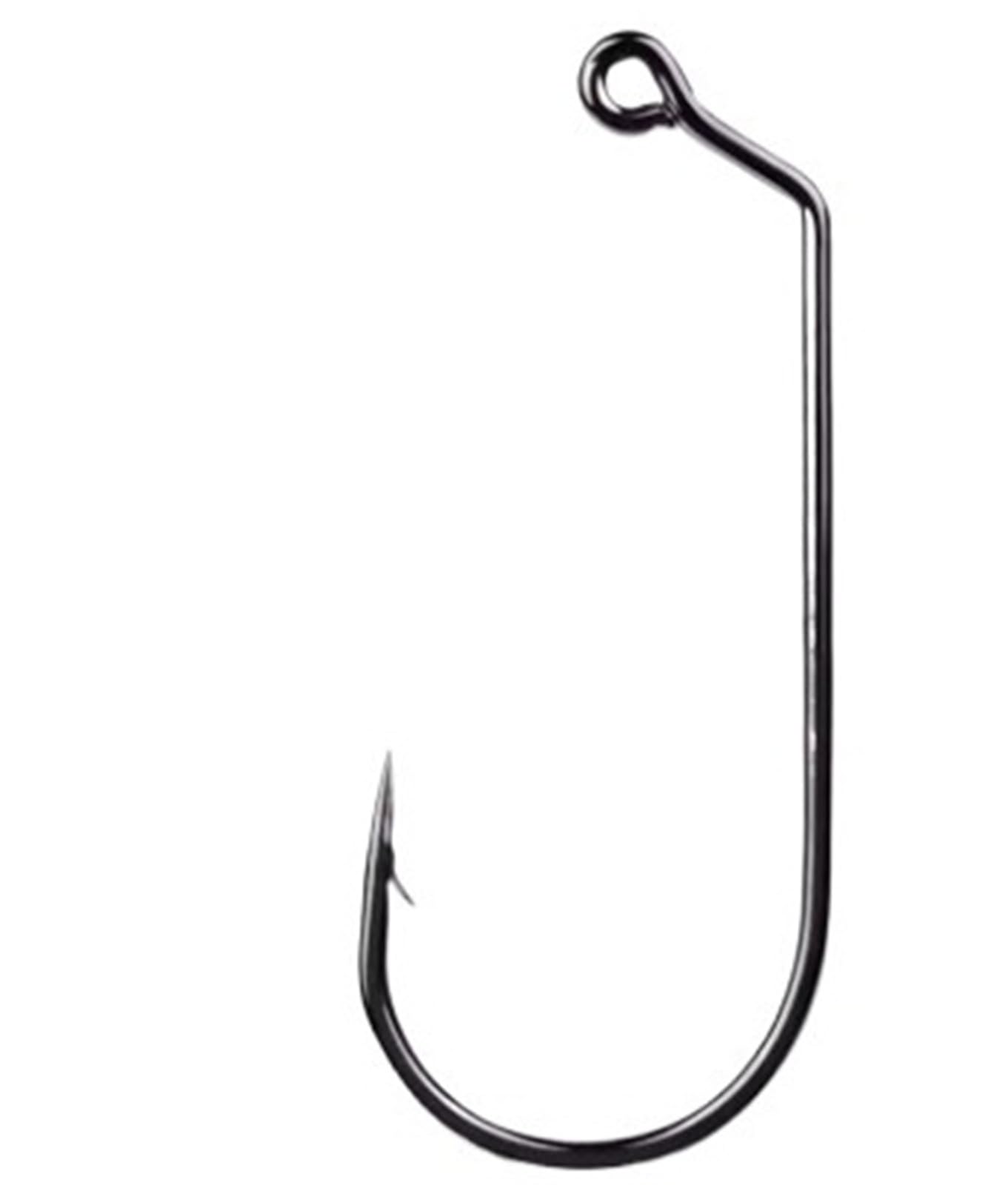 Angelhaken Jig-Haken, 60 Grad, Angeln, 25 Stück, Karbonstahl, Langer Schaft, Kopfform, Salzwasser-Gerät
