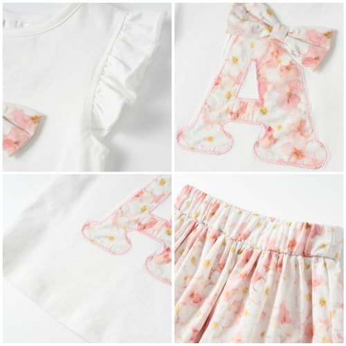 Image of Mud Kingdom Girls Outfits Cute Cartoon Polka Dots Summer Holiday Clothes Sets