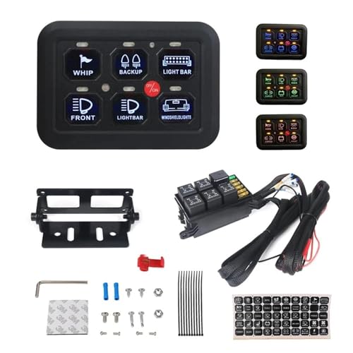 Panneau de commutation LED 6/8 Gangs au design électronique mince