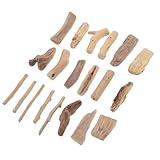 TOYANDONA Bloques de Madera para Manualidades y Tallar, Madera Flotante Natural Pulida, Formas Únicas y Seguras, Ideales para Decoración del Hogar y Proyectos Creativos