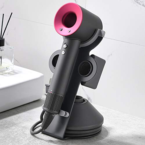 Hair Dryer Stand for Dyson Supersonic Hair Dryer,Diffuser, Nozzle, Hairdryer Stand Compatible with Dyson Supersonic, Storage Organizer for Dyson Care Tools, Sturdy Holder Stand for Dyson Supersonic